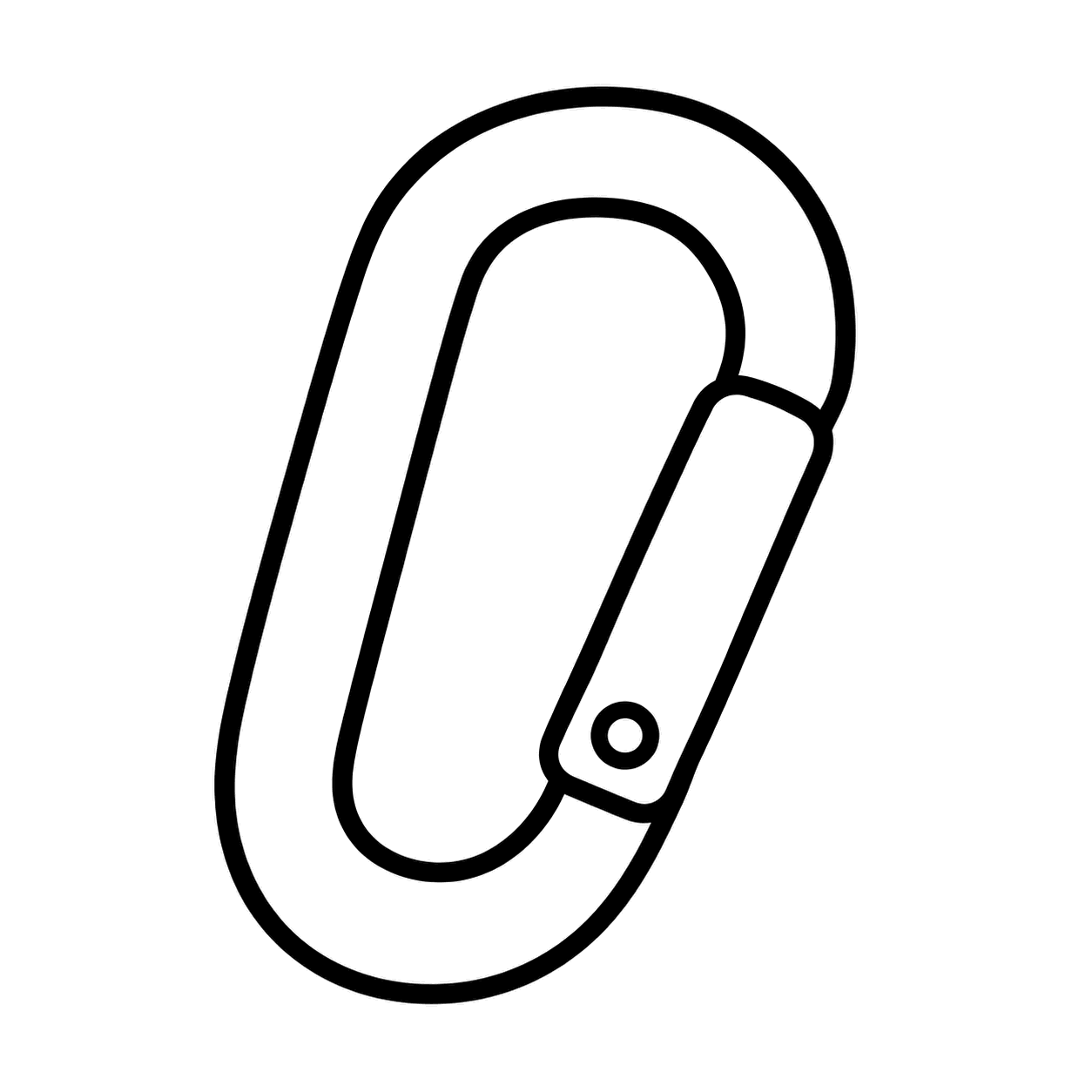 カラビナのぬりえ用線画