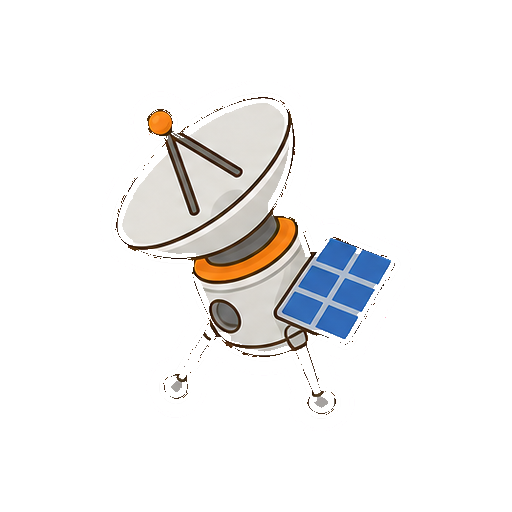 文字やロゴがない宇宙探査機アイコン