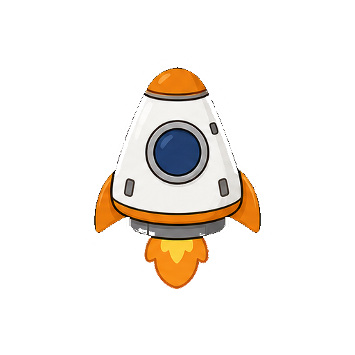 文字やロゴがない宇宙カプセルアイコン