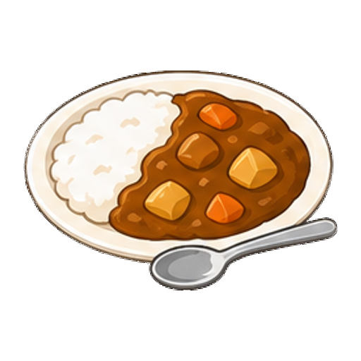 スプーンが添えられた海の家カレーのアイコン