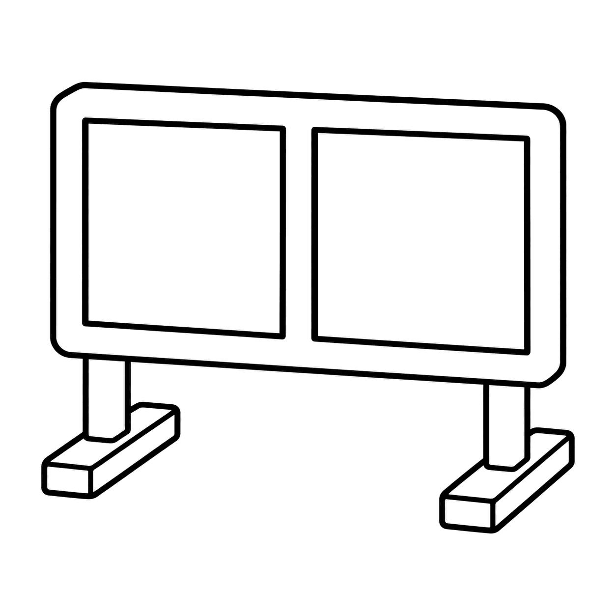 得点板のぬり絵用線画