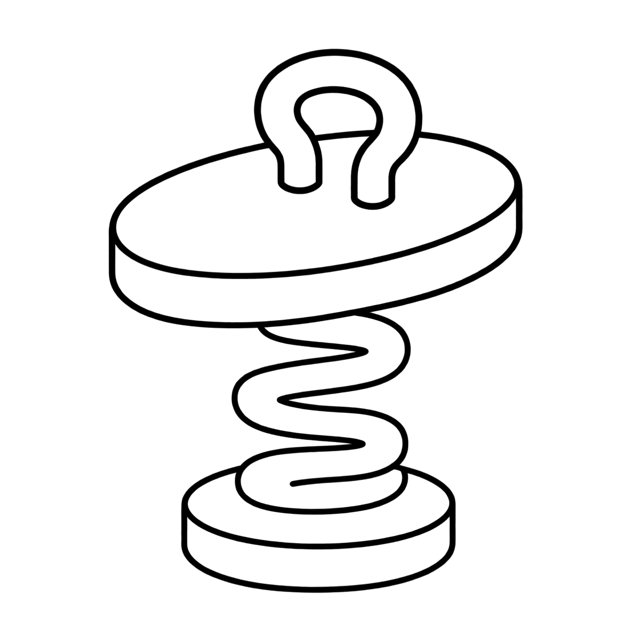 スプリング遊具のぬりえ用線画