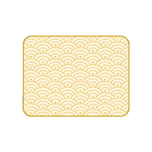 青を使わず文字がない金白の青海波背景素材