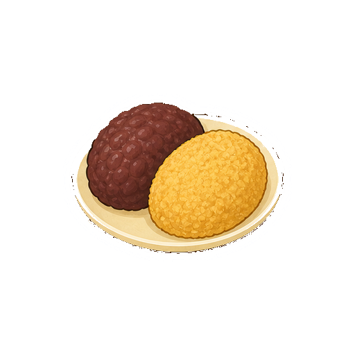文字や顔がないおはぎのアイコン