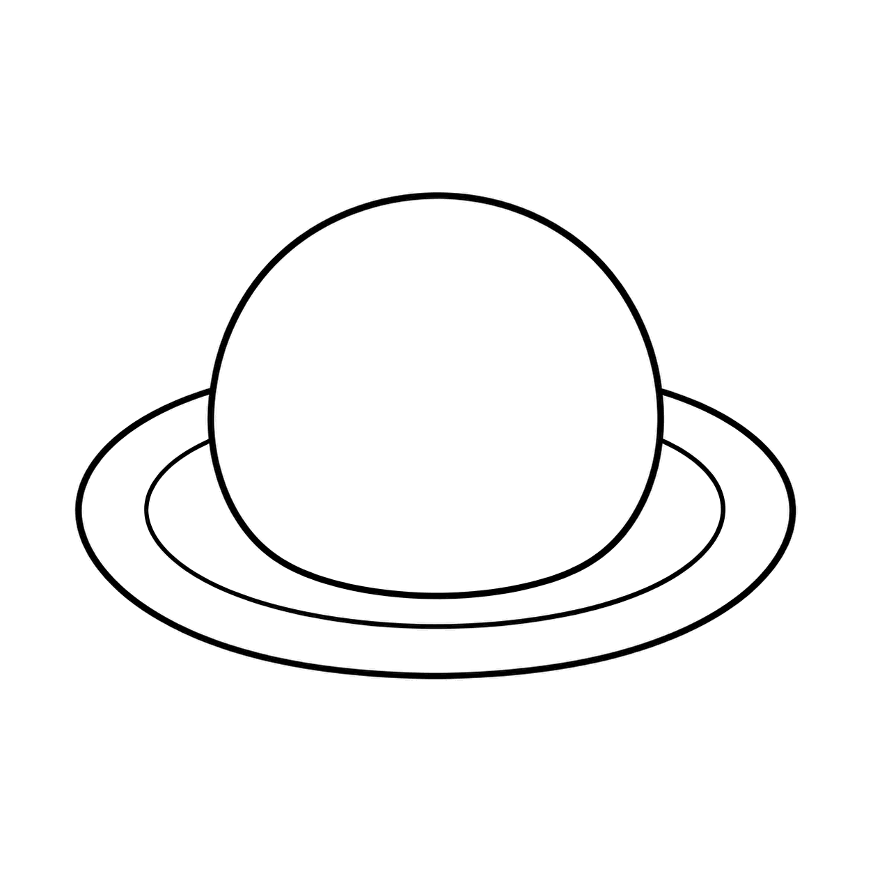 大福のぬり絵用線画