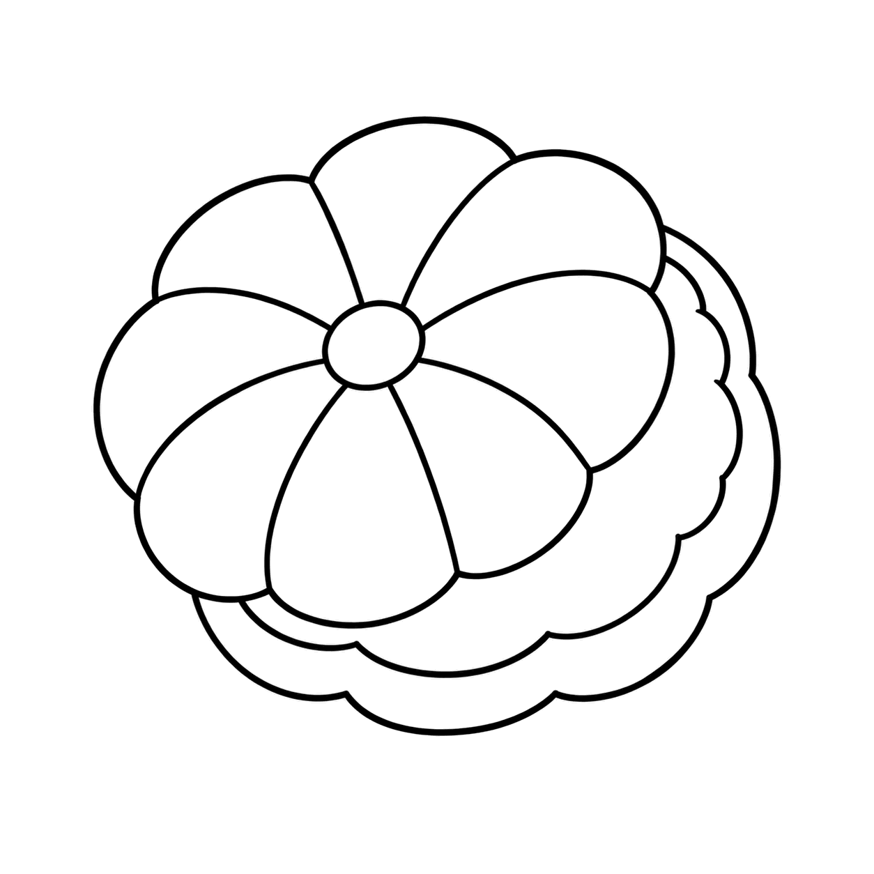 最中のぬり絵用線画
