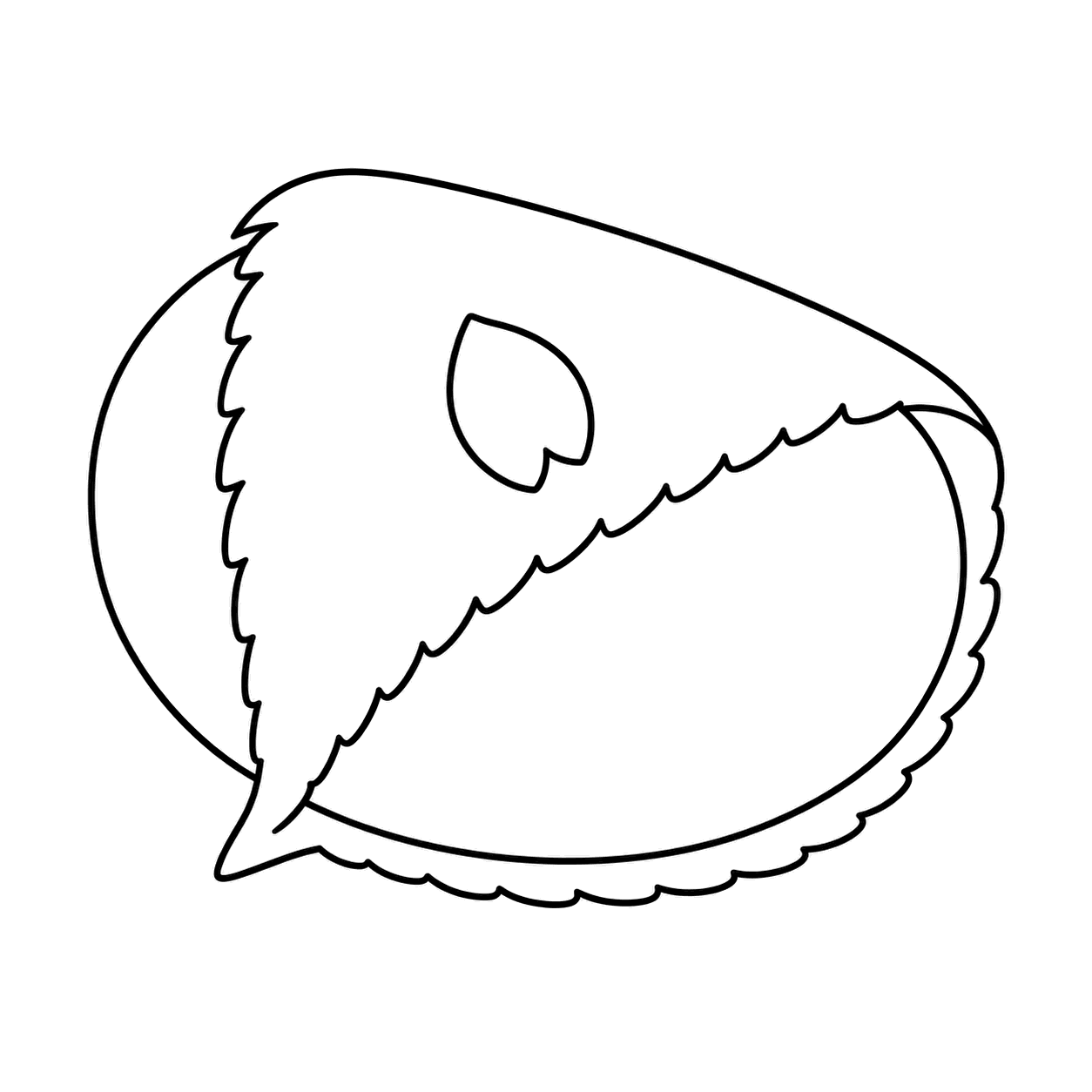 桜餅のぬりえ用線画