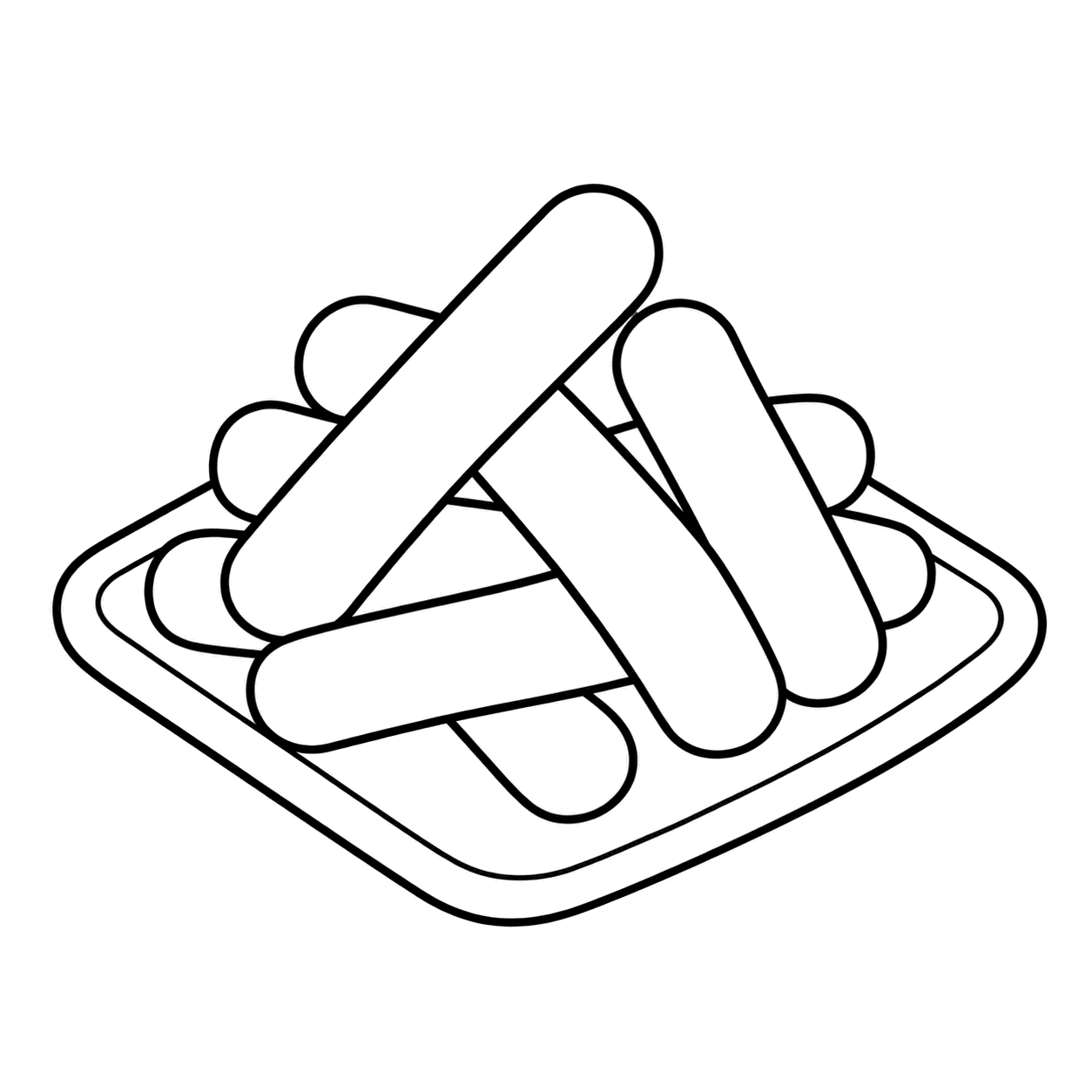 かりんとうのぬりえ用線画