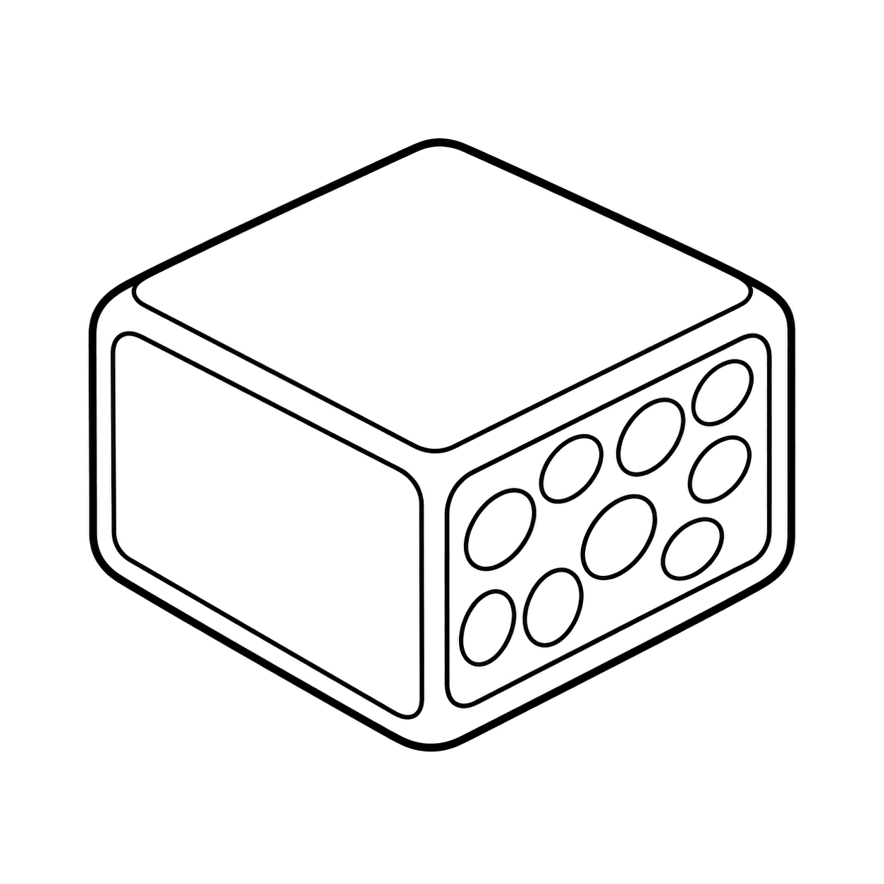 きんつばのぬりえ用線画