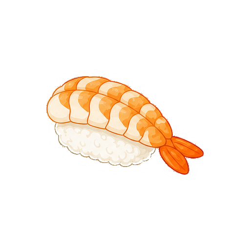 顔や文字がないえびにぎりアイコン