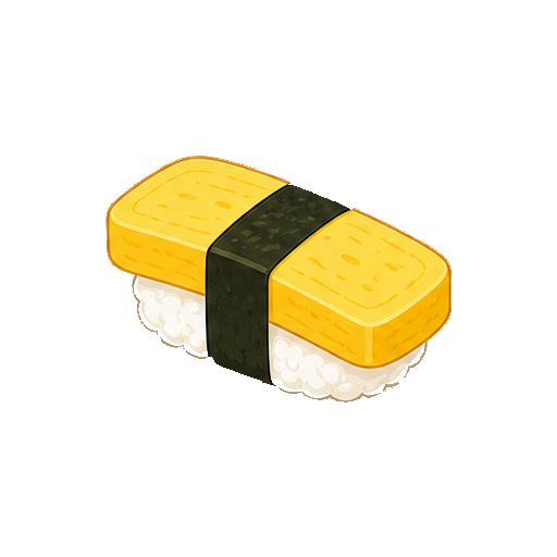 顔や文字がないたまごにぎりアイコン