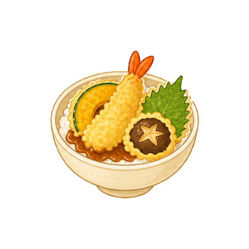顔や文字がない天丼アイコン