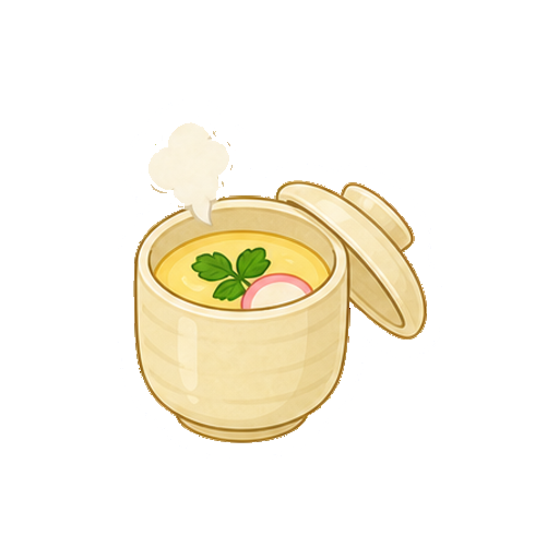 文字がない茶碗蒸しアイコン