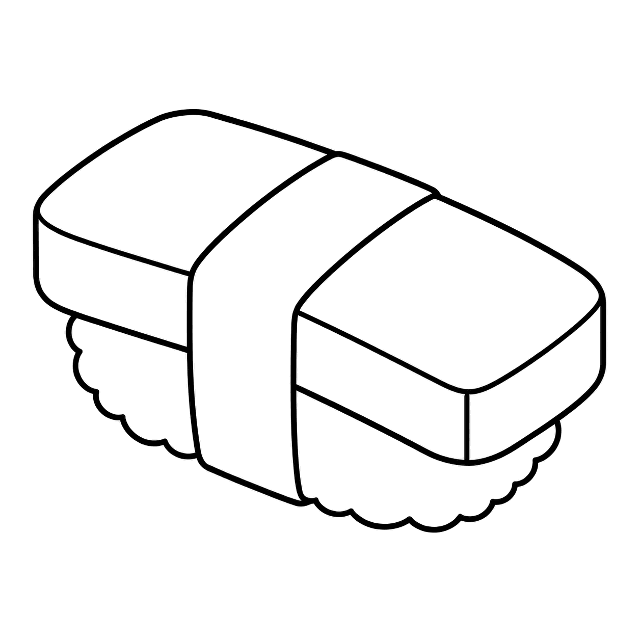 たまごにぎりのぬりえ用線画