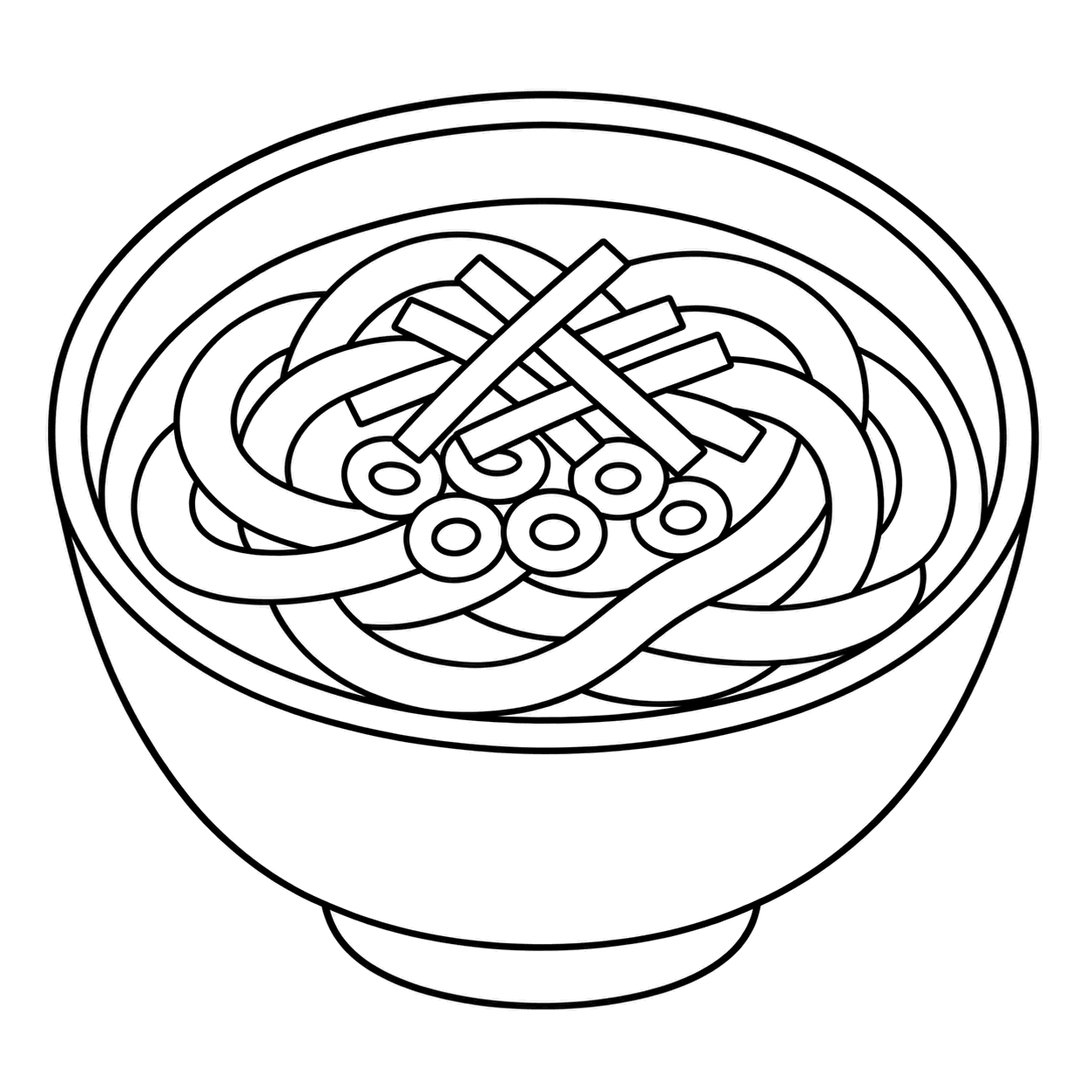 そばのぬりえ用線画