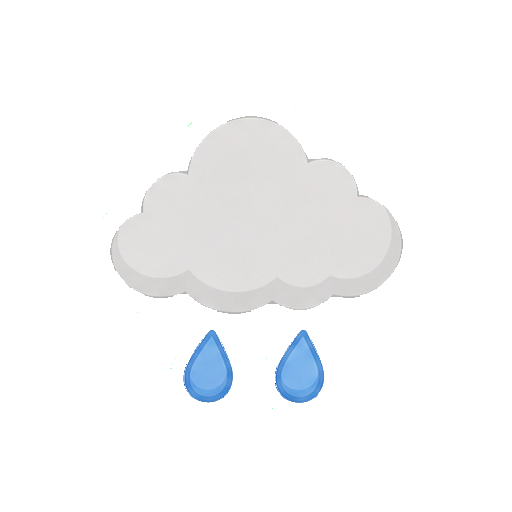 顔や文字がない小雨アイコン