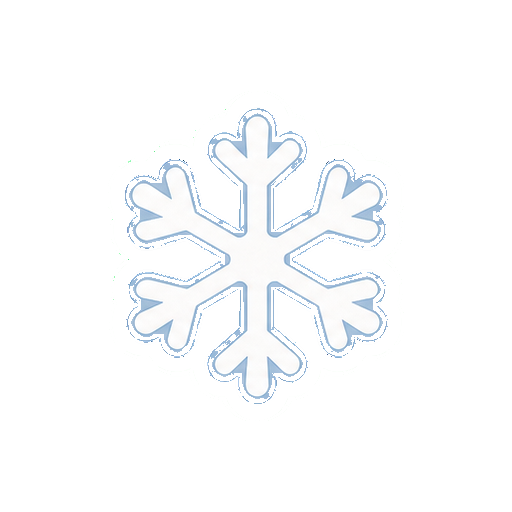 文字やロゴがない雪の結晶アイコン