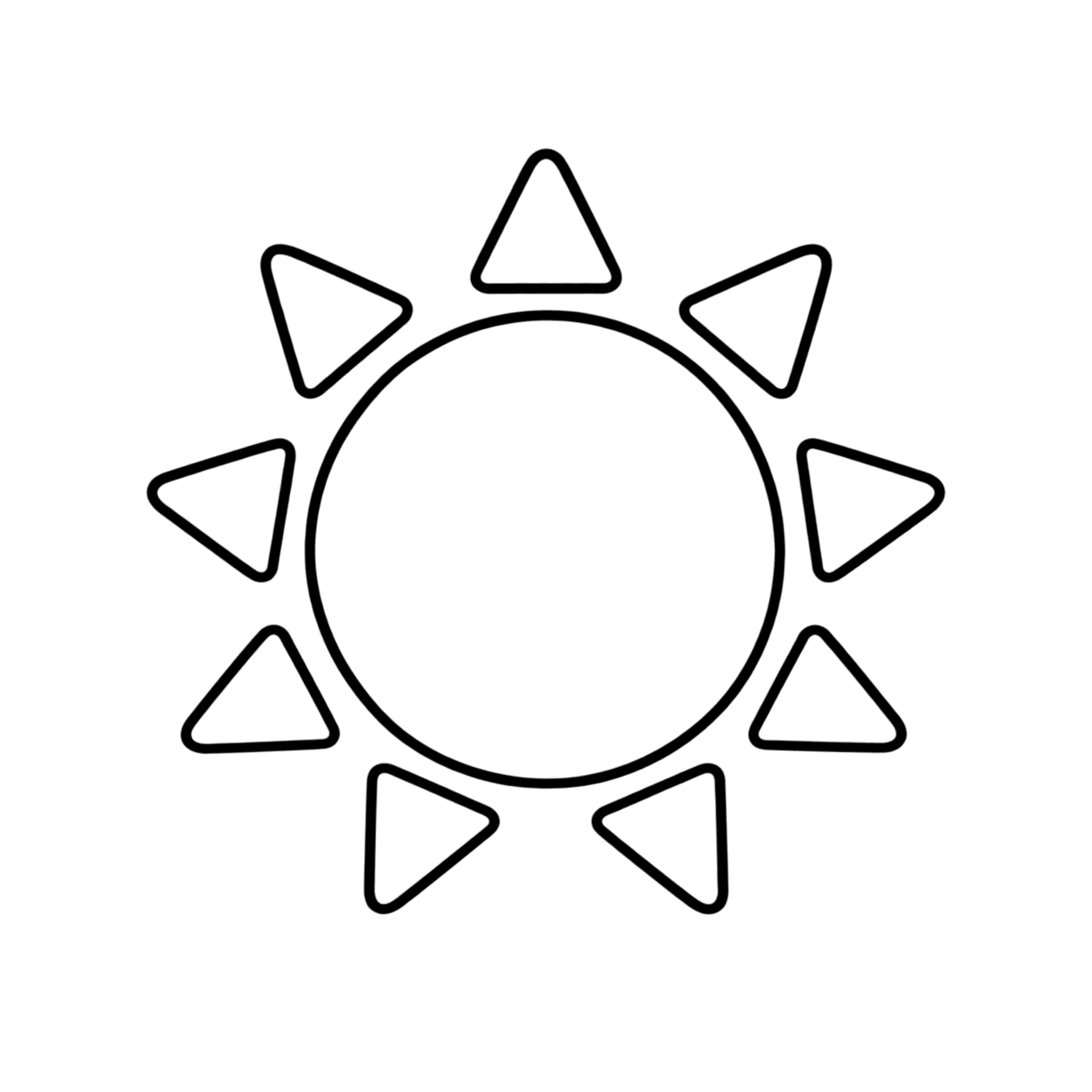 晴れのぬりえ用線画（天気イラスト36個・ぬりえ30種類セット）
