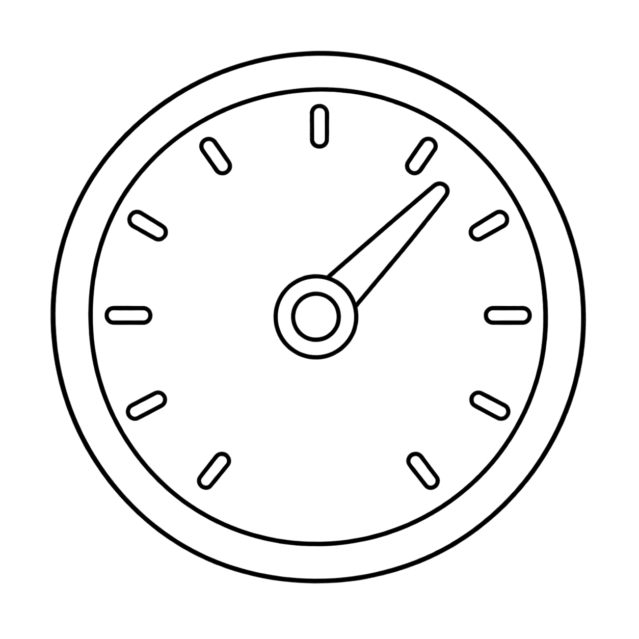 気圧計のぬりえ用線画