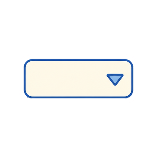 文字がないドロップダウンアイコン