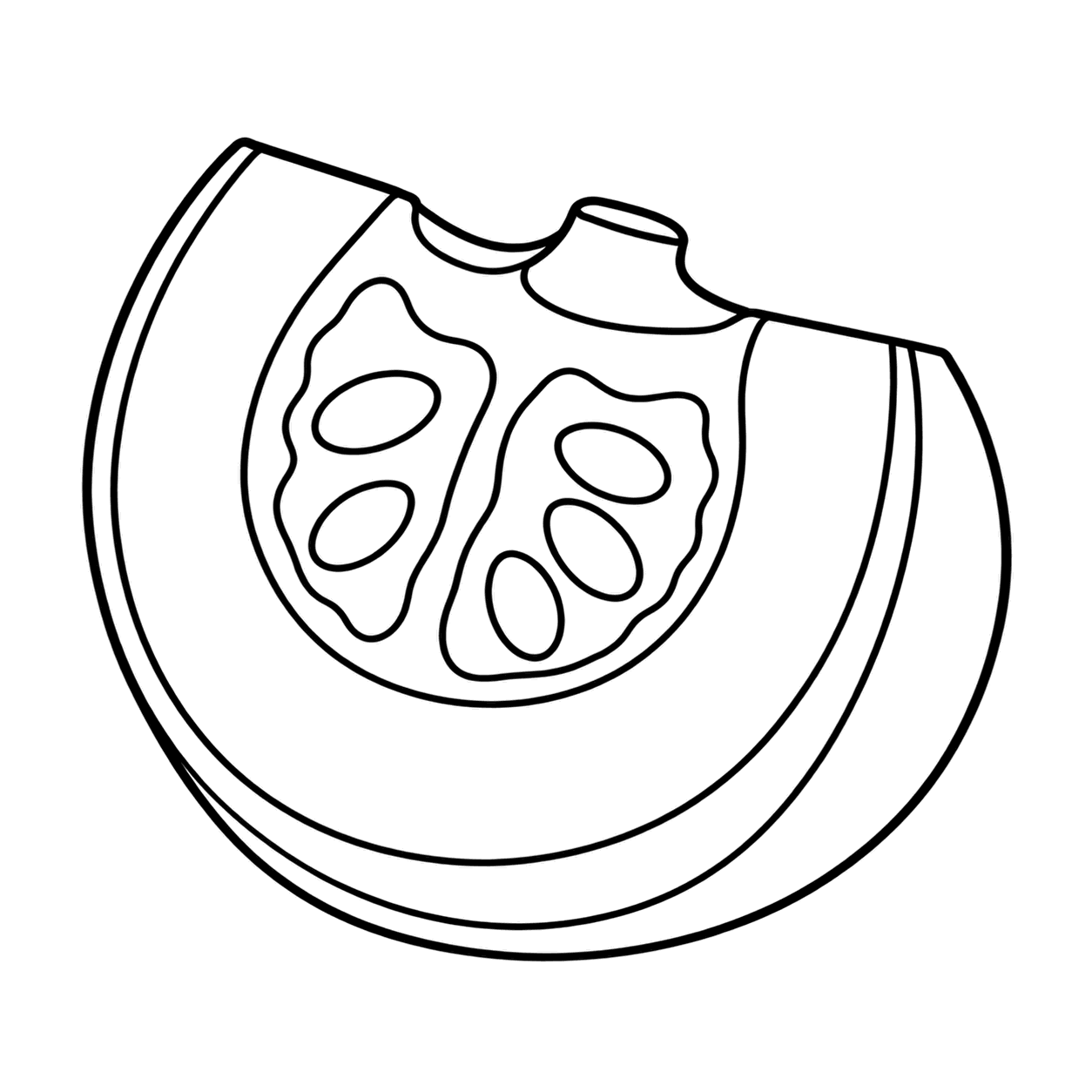 かぼちゃのぬりえ用線画