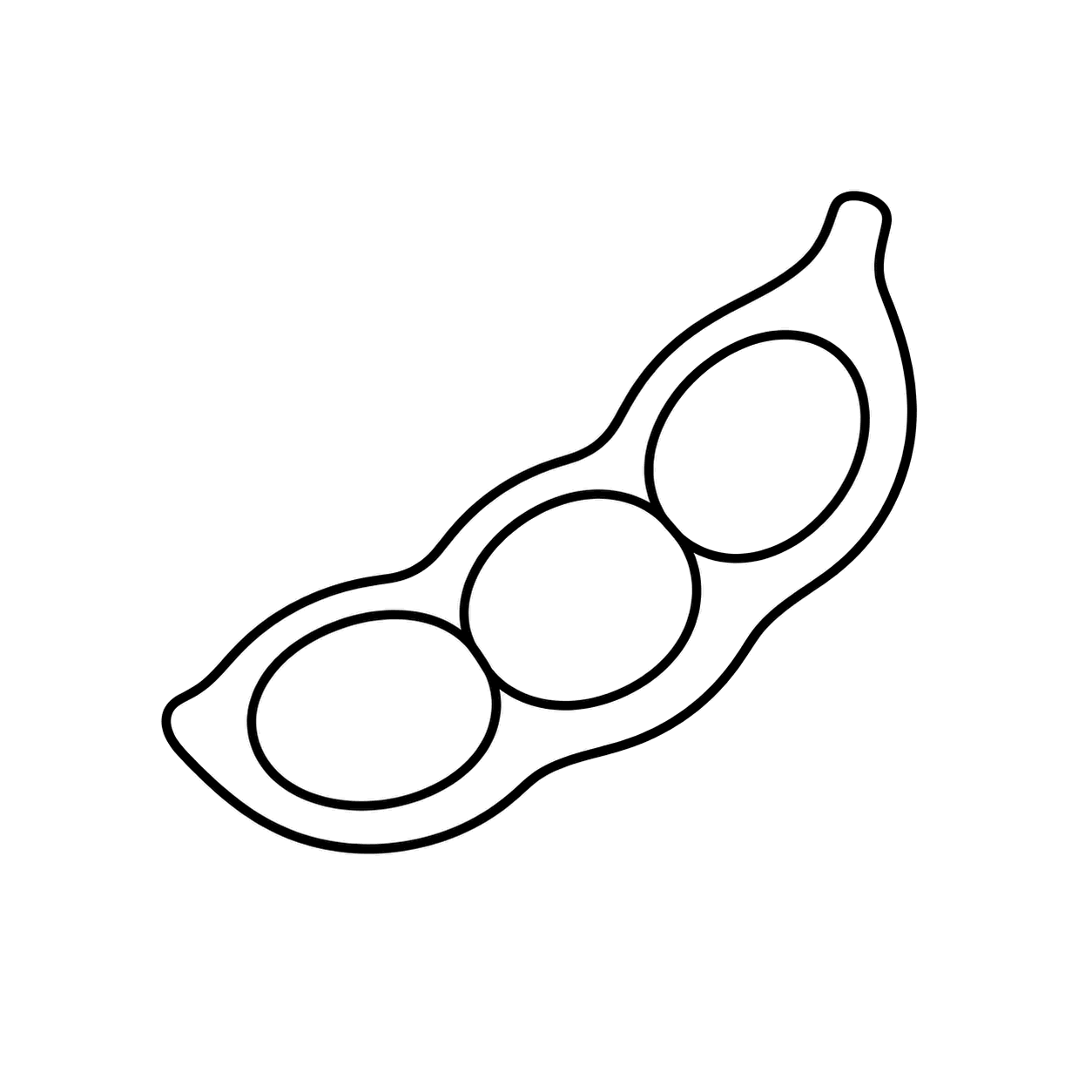 枝豆のぬりえ用線画
