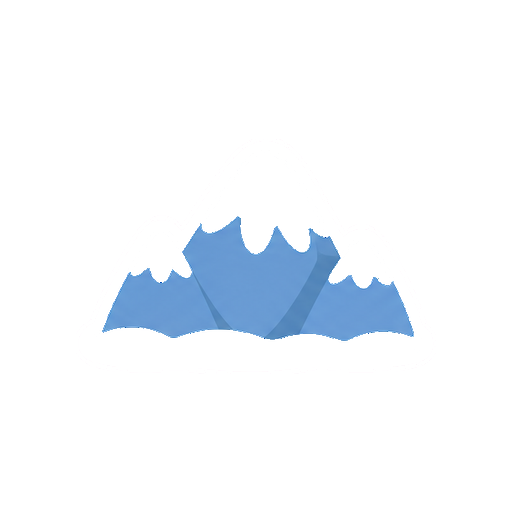 文字がない雪山アイコン