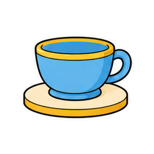 人物や文字がないコーヒーカップアイコン