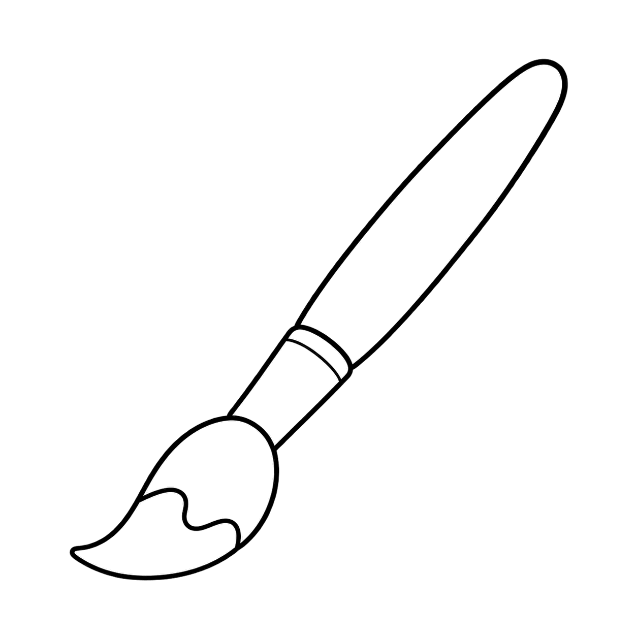 絵筆のぬりえ用線画