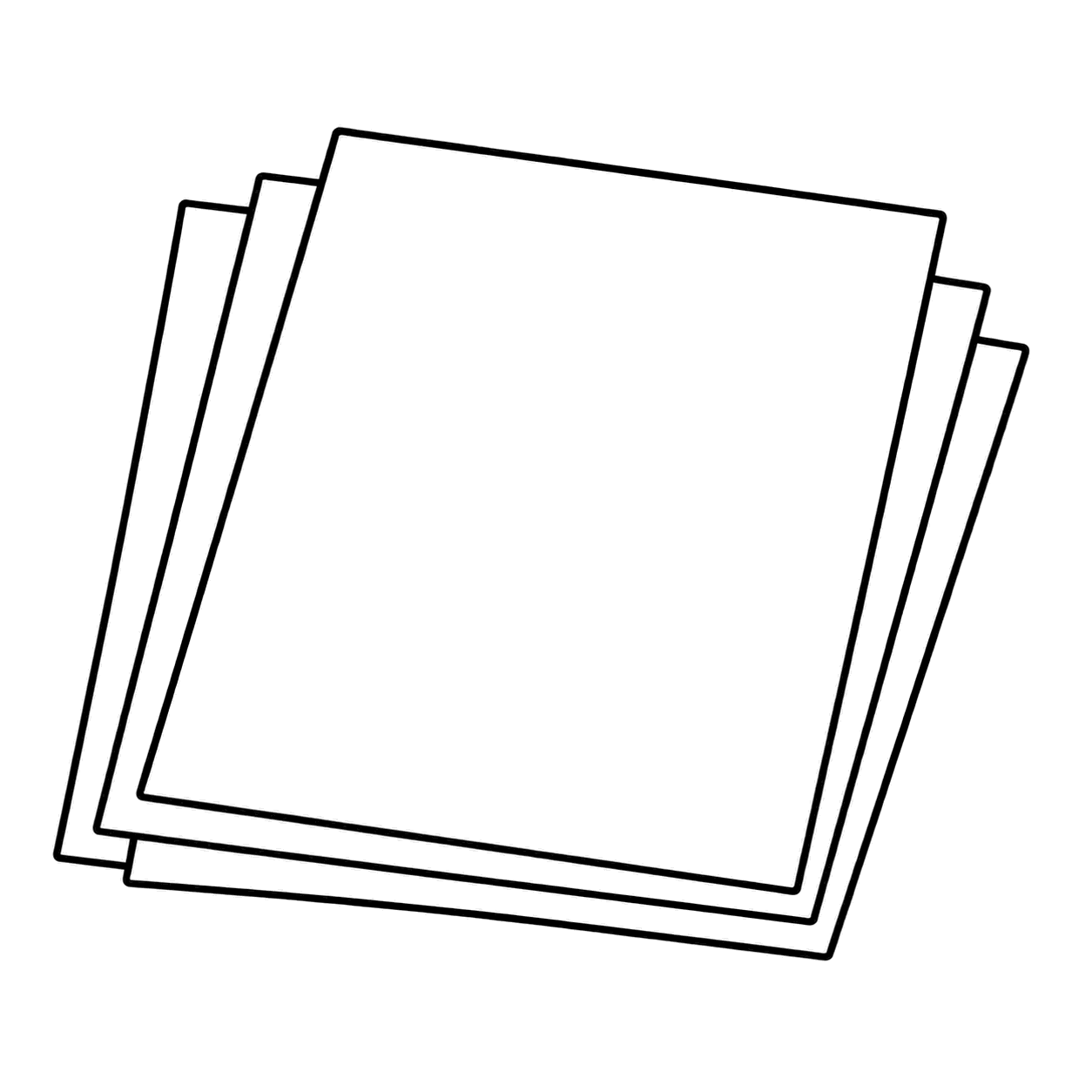 画用紙のぬりえ用線画