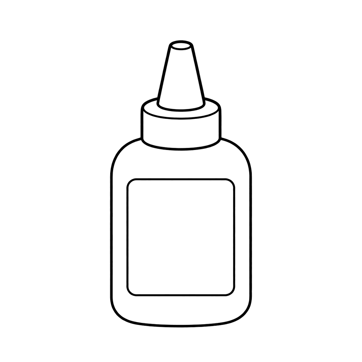 のりのぬりえ用線画