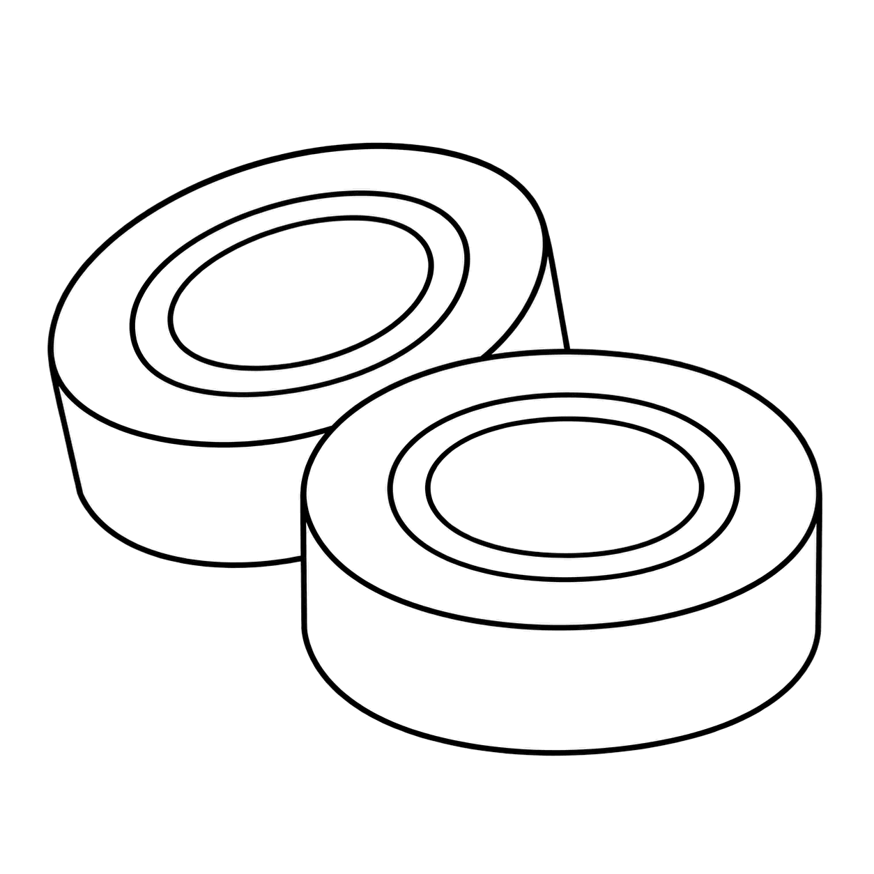 工作テープのぬりえ用線画
